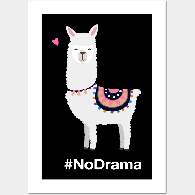 No Drama Llama Wall Art by amalya